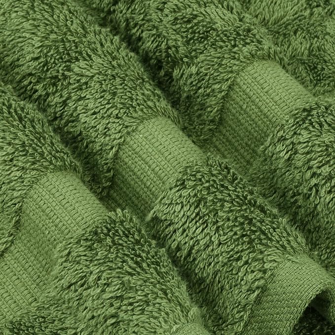 Chakir Turkish Linens 100% Cotton 4-Pack Bath Towels 27x54, Moss | Premium - Image 5