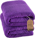 Hawmam Linen Jumbo Large Bath Sheets Towels 2 Pack Soft and Absorbent by HawmamLinen