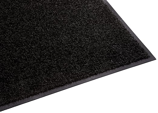 Guardian Floor Protection 94021835 Platinum Series Indoor Wiper Floor Mat, Rubber with Nylon Carpet, 2' Length, 18' Width,, Black