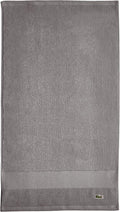 Lacoste Heritage 100% Supima Cotton Hand Towel 16" x 30", Meteorite | Highly by Unknown