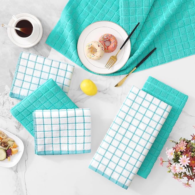 Homaxy Large Premium Cotton Kitchen Towels 16"x 28", 6 Pack - Image 9