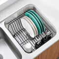 JASIWAY in Sink Dish Drying Rack, Stainless Steel Small Black Dish Drainer | by JASIWAY