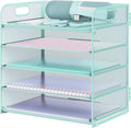 Letter Tray Paper Organizer 5-Tier Desk Organizer File Organizer Paper Holder by Sinboun