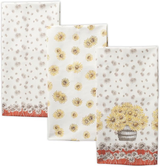 Maison d' Hermine Kitchen Towels Set of 3 Reusable 100% Cotton 27.50" x 20" by MaisondHermine