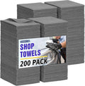 Microfiber Cleaning Cloth, 200 Pack Grey Cleaning Rags Microfiber Towel Bulk by HOMERHYME