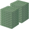 Homaxy 100% Cotton Terry Kitchen Dish Cloths, 18 Pack, Grass Green by Homaxy