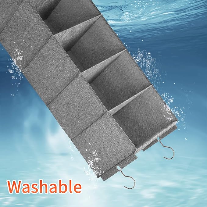 Large Hanging Sweater Organizer, 5 Shelf-1 d | Collapsible, 5-Shelf Hanging - Image 6