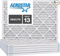 Aerostar 6x10x1 MERV 13, Pleated Air Filter, 6x10x1, Box of 6, Made in the USA