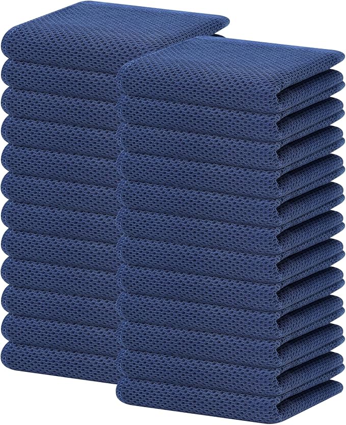 Homaxy 100% Cotton Waffle Weave Kitchen Dish Towels 24-Pack, Ultra Soft by Homaxy