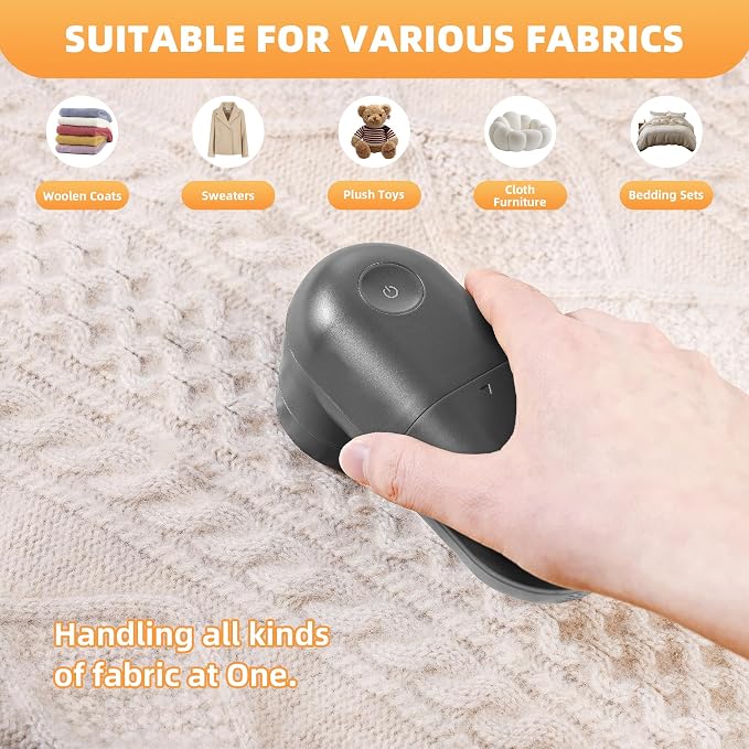 Electric Fabric Shaver and Lint Remover, Portable Fuzz Remover - Image 4