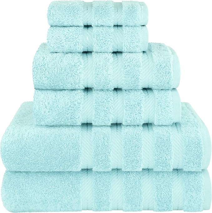 American Soft Linen 100% Cotton Luxury Turkish Towels, 6 Piece Towel Set | Soft by AmericanSoftLinen