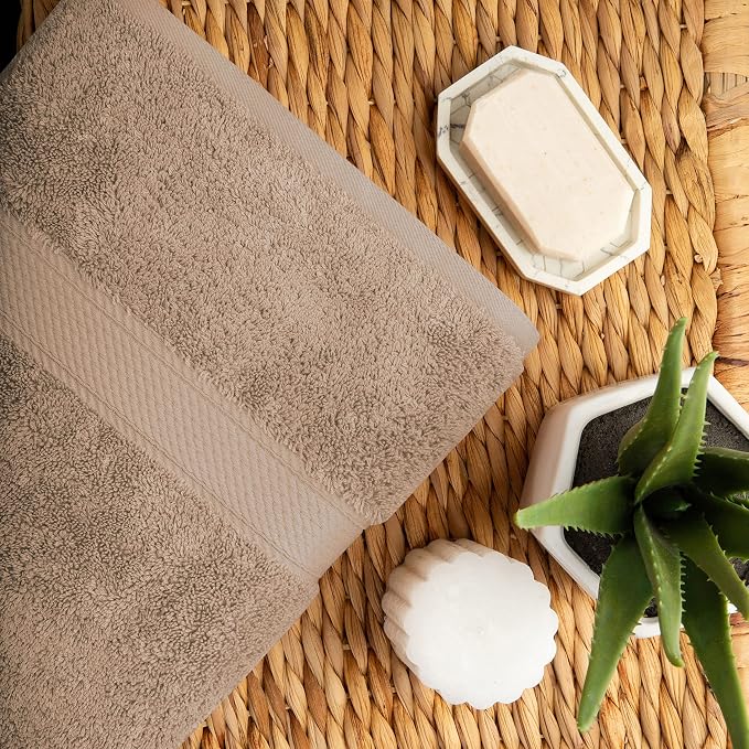 Superior Egyptian Cotton Ultra Plush & Absorbent, 10 Piece Set, Latte | Quick - Image 6