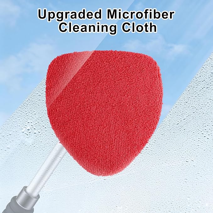 JUSTTOP Windshield Cleaner Tool, Car Interior and Exterior Window Cleaning Kit - Image 2