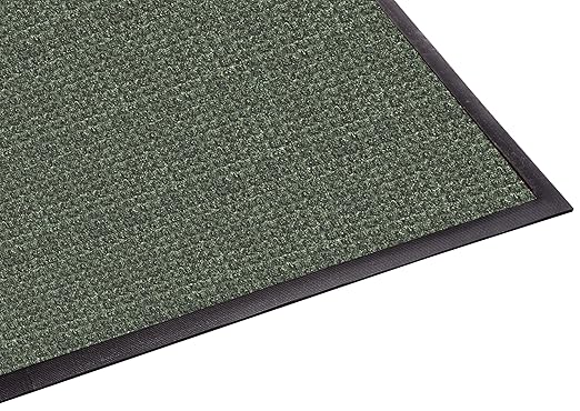 Guardian WaterGuard Indoor/Outdoor Wiper Scraper Floor Mat, Rubber/Nylon, 6'x12', Green
