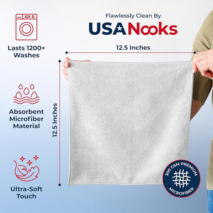 USANOOKS Microfiber Cleaning Cloth - Image 2