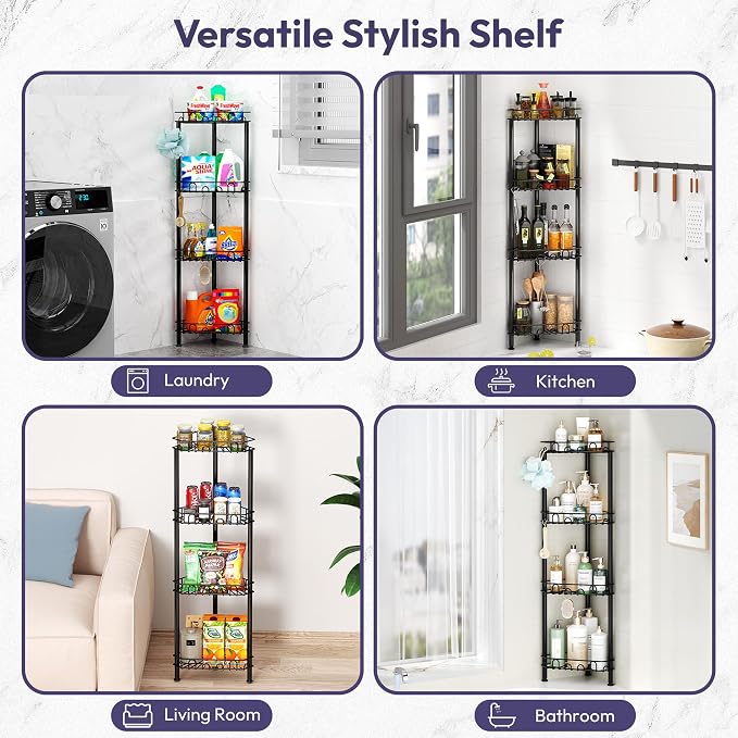 SWTYMIKI Standing Shower Caddy Corner - Image 6