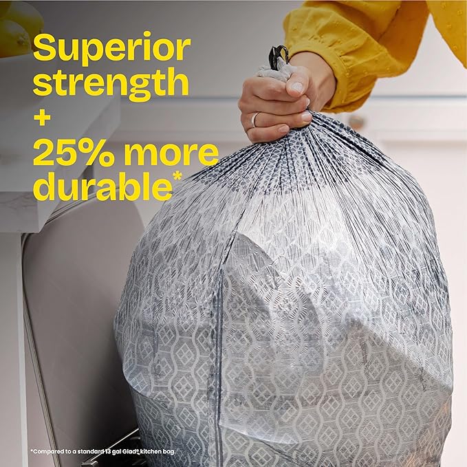 Gain ForceFlex MaxStrength Tall Kitchen Trash Bags, 13 Gal, Gain Original - Image 5
