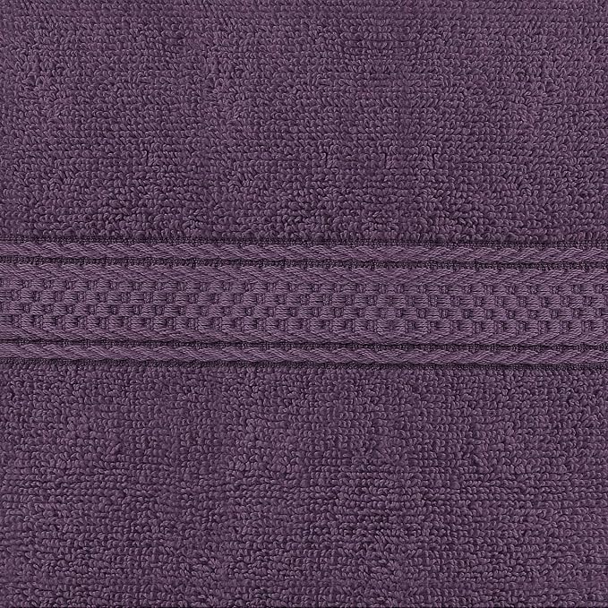 Utopia Towels 6 Pack Premium Hand Towels, 16x28 in, 600 GSM Cotton, Plum | - Image 4
