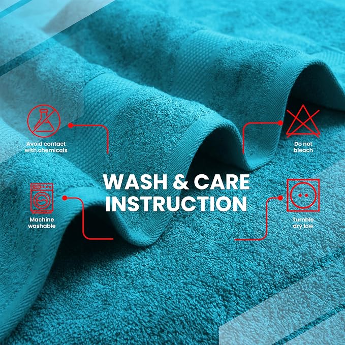 Infinitee Xclusives 100% Ring-Spun Cotton Bath Towels - Image 7