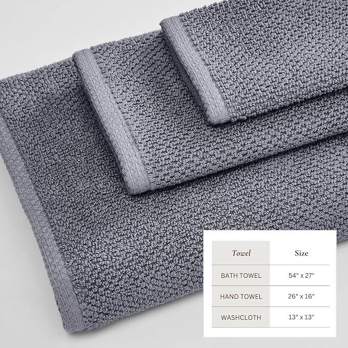 Great Bay Home 100% Cotton 6 Piece Towel Set - Image 4