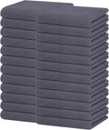 Homaxy 100% Cotton Waffle Weave Kitchen Dish Towels 24-Pack, Dark Grey | 13 x by Homaxy