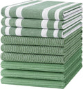 Homaxy Cotton 380 GSM Premium Kitchen Towels, 9 Pack, Grass Green by Homaxy