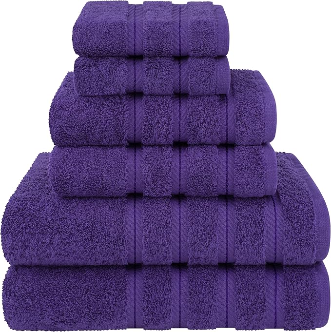 American Soft Linen 100% Cotton Luxury Turkish Towels, 6 Piece Towel Set | Soft by AmericanSoftLinen