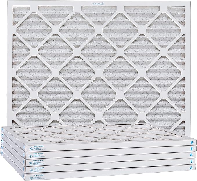 Aerostar 14x22x1 MERV 8, Pleated Air Filter, 14x22x1, Box of 6, Made in the USA
