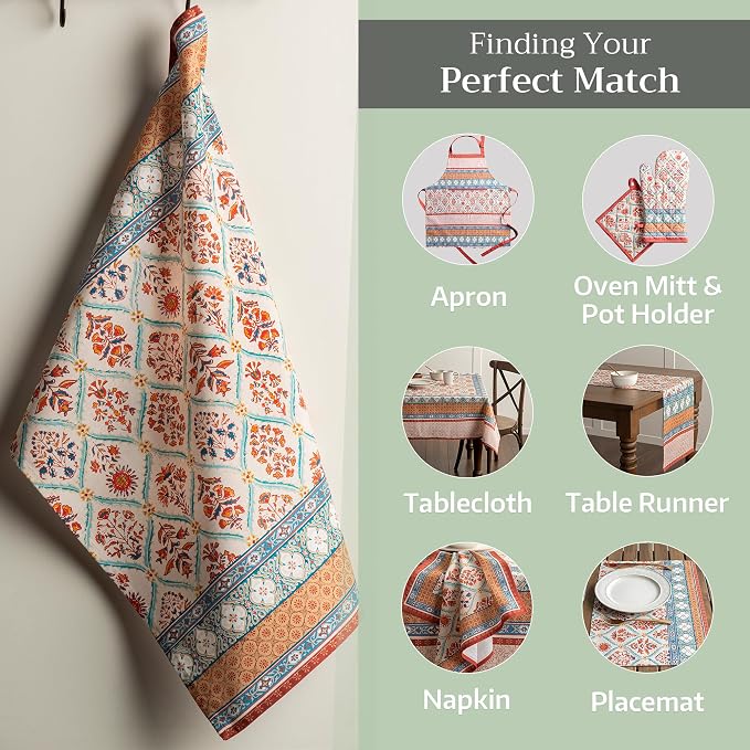 Maison d' Hermine Kitchen Towels Set of 3 Reusable 100% Cotton 27.50" x 20" - Image 6