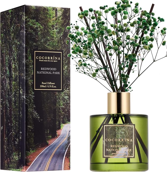 Reed Diffuser - Redwood National Park 6.7 Fl.oz Reed Diffuser Set by COCORR%C3%8DNA