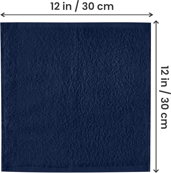 Utopia Towels 24 Pack Washcloths, 12x12 in, 100% Cotton, Fast Drying Soft Feel - Image 2