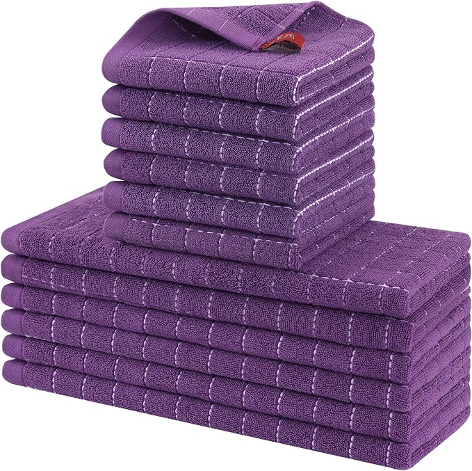Homaxy Kitchen Towels and Dishcloths Set by Homaxy