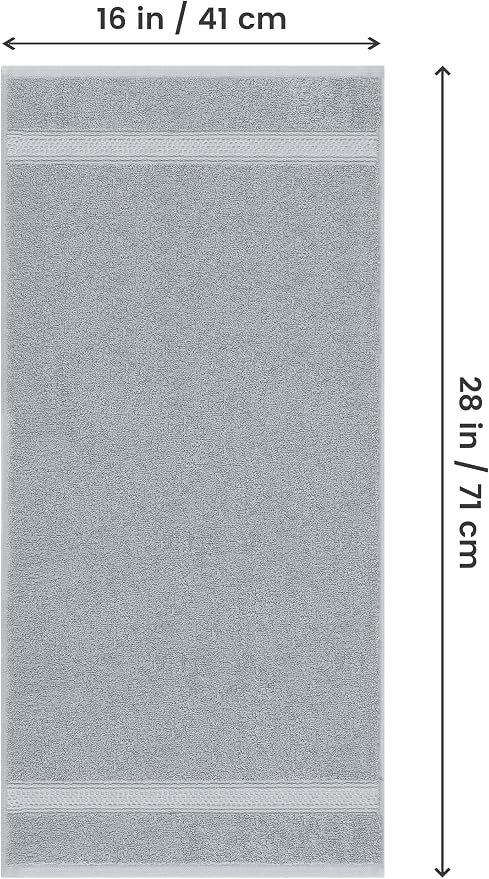 Utopia Towels 6 Pack Premium Hand Towels 16x28 in 600 GSM Cotton Cool Grey | - Image 2