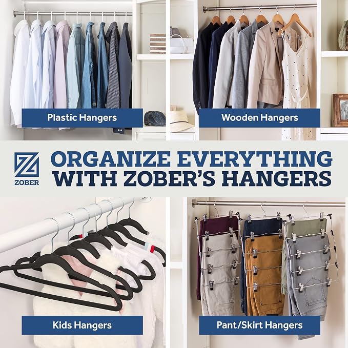 Zober Velvet Hangers 50 Pack - Image 9