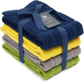 100% Cotton Terry Dish Towels, 4 Pack Solid, 16 x26 Inches, Super Soft and by Ecotribe