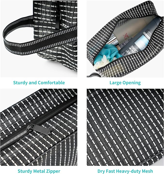 REDSINDA Mesh Shower Caddy Bag for Bathroom Gym Camping Portable Travel Mesh - Image 2
