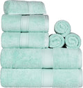 SUPERIOR Egyptian Cotton Ultra Plush & Absorbent, 8 Piece Set, Sea Foam | Quick by SUPERIOR