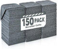 Gray Microfiber Cleaning Cloths Bulk Pack-150 Pack, Microfiber Towels Bulk | by TEAWOO