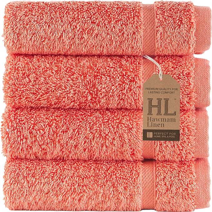 Washcloth Linen Set Premium Original Turkish Cotton, Hotel Quality by HawmamLinen