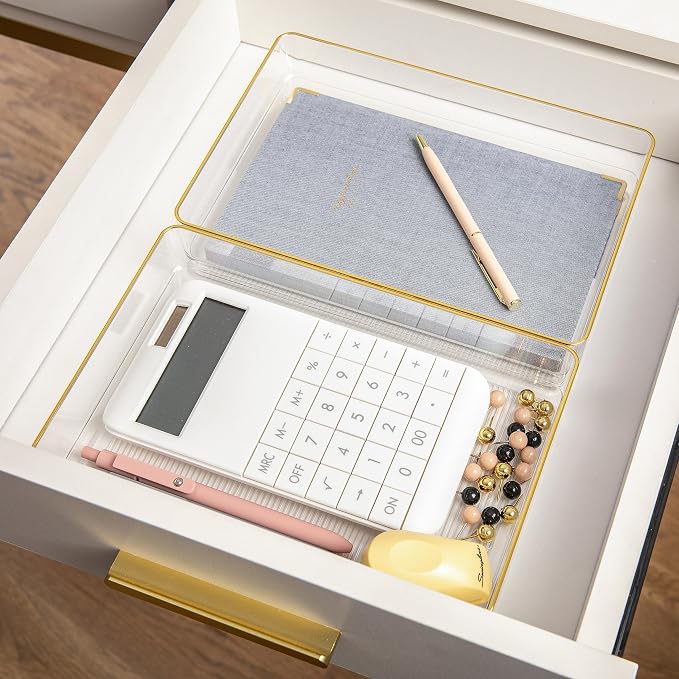 Martha Stewart Kerry Stackable Desk Drawer Organizers - Image 5