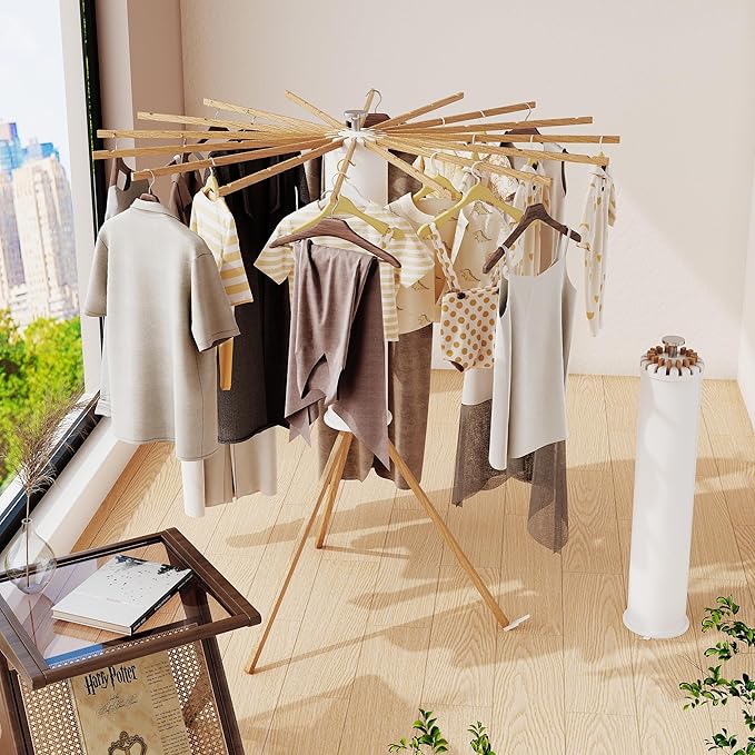 BOQORAD Clothes Drying Rack Foldable, Laundry Drying Rack, Drying Rack Clothing - Image 3
