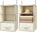 2 Pack 3-Shelf Hanging Closet Organizer by Vailando