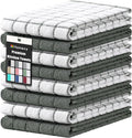 Homaxy Large Premium Cotton Kitchen Towels 16"x 28", 8 Pack, Dark Green by Homaxy