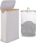 65L Slim Laundry Hamper, Narrow Laundry Basket by iEGrow