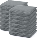 Homaxy 100% Cotton Waffle Weave Kitchen Dish Towels 12-Pack, Ultra Soft by Homaxy