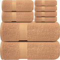 Infinitee Xclusives 100% Cotton Bath Towel Set – 8 Piece Bathroom Towel Set | – by InfiniteeXclusives