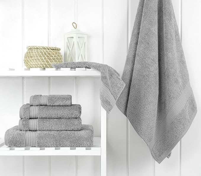 Cotton Paradise 100% Cotton Turkish Towel Set, Soft Absorbent Quick Dry - Image 2