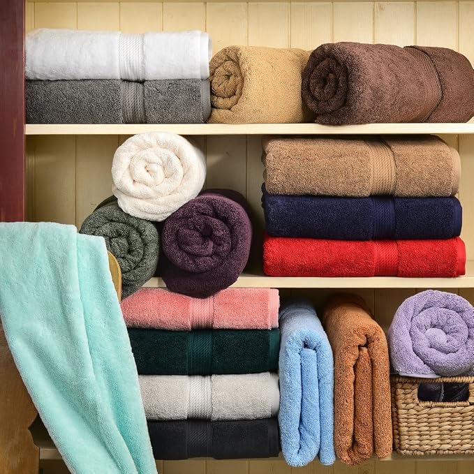 Superior Egyptian Cotton Plush & Absorbent, Face Towel Set of 6, Toast | Quick - Image 3