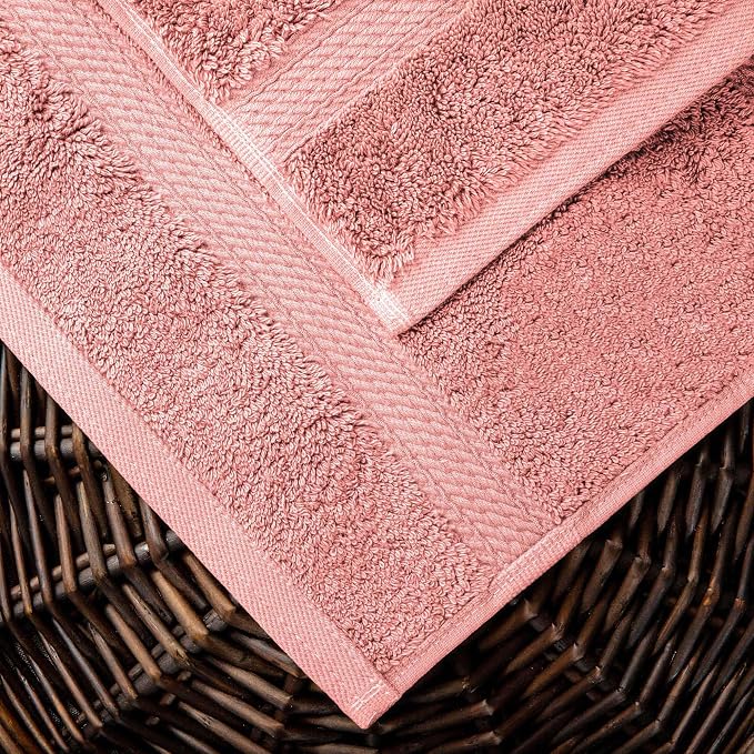 Superior Egyptian Cotton Ultra Plush & Absorbent, 10 Piece Set, Tea Rose | - Image 4