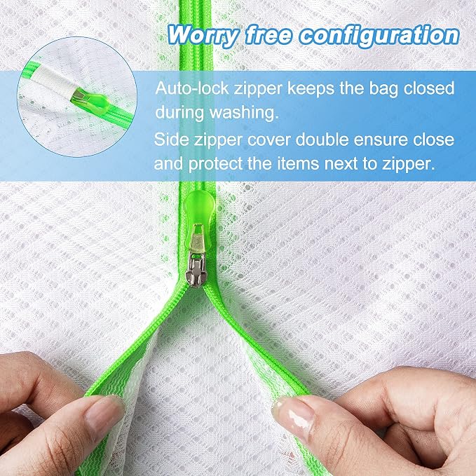 GOGOODA 7 PCS Mesh Laundry Bags, Delicates Washing Bags - Image 3